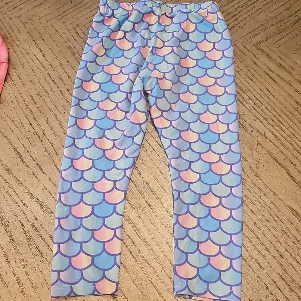 Unicorn Sparkle Shirt 4T Penelope Mack  And Mermaid Pant PJ